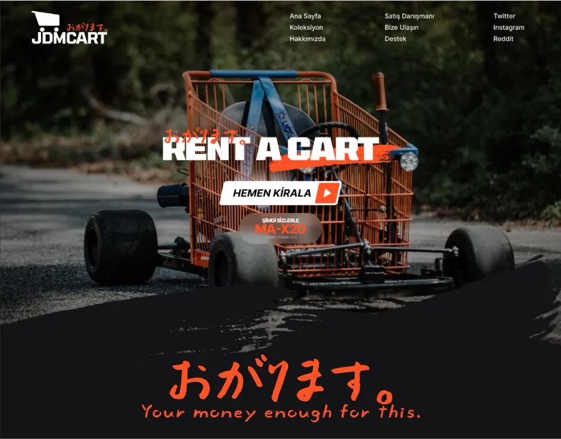 Rent A Cart Web Design